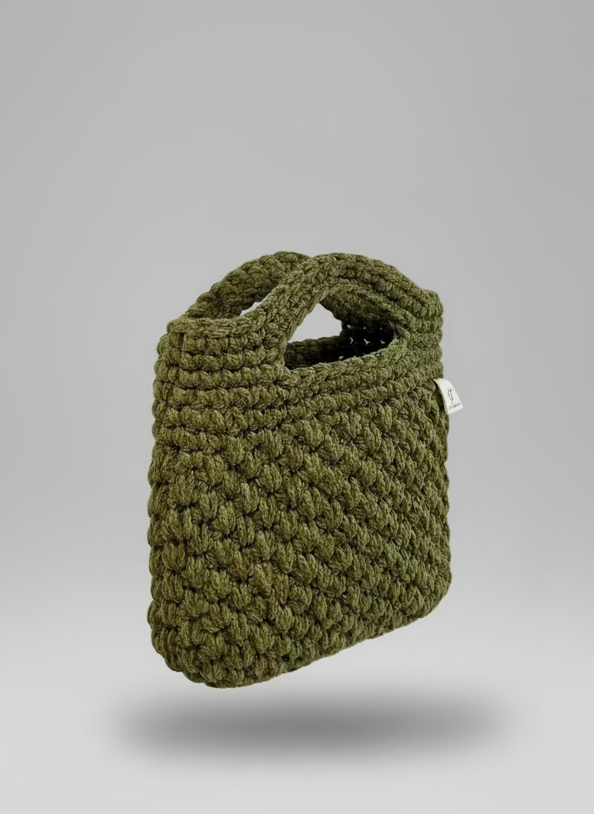 Bolso Maite Grande ganchillo hecho a mano en algodón resistente | Issi Crochet