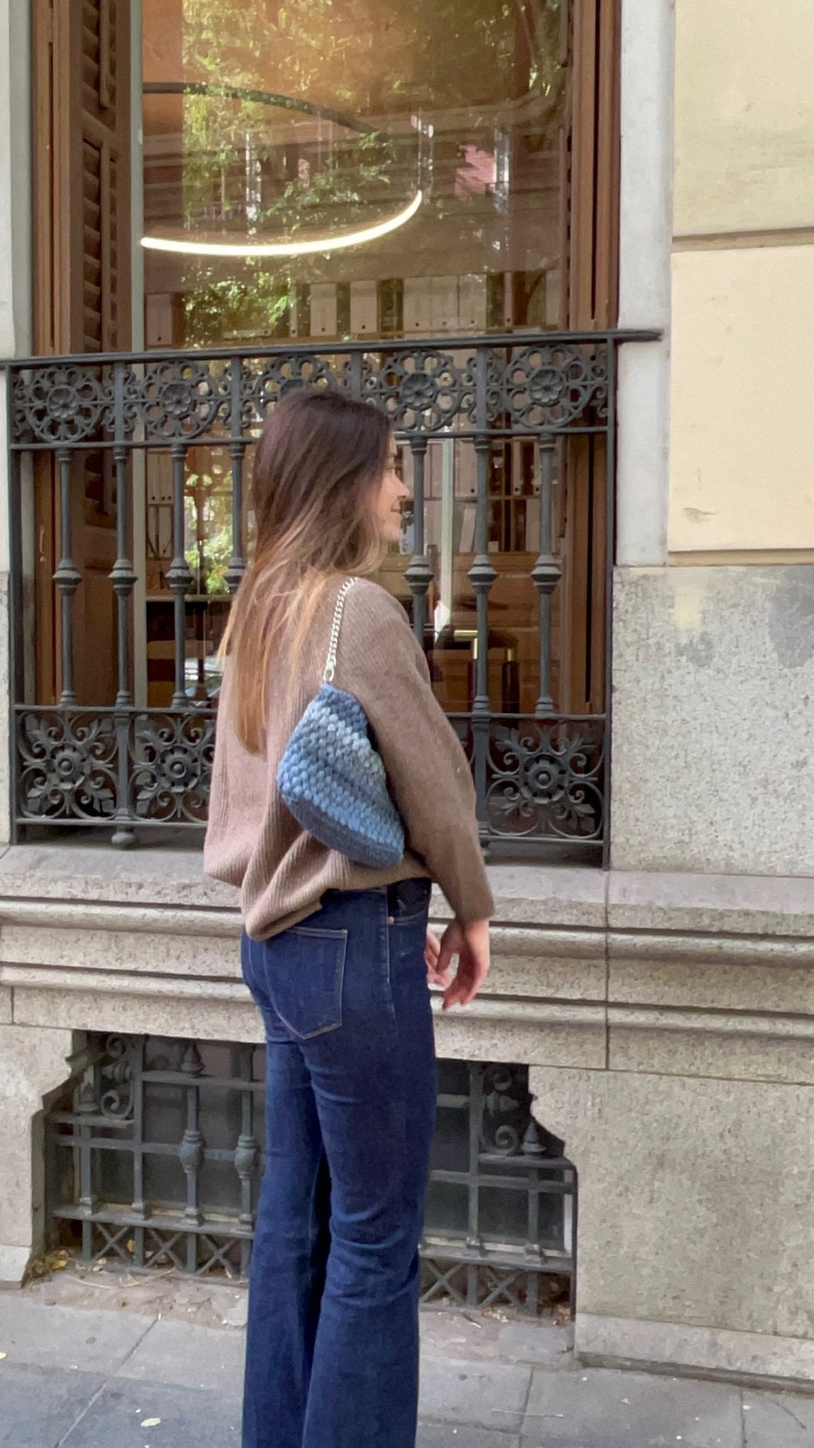 Bolso Inés Crochet Azul Noche | Hecho a Mano artesano ISSI - Issi Crochet