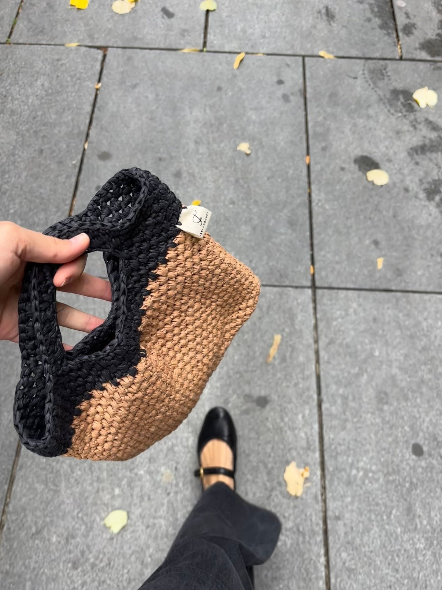 Bolso Rafia Crochet | Hecho a Mano artesano ISSI - Issi Crochet